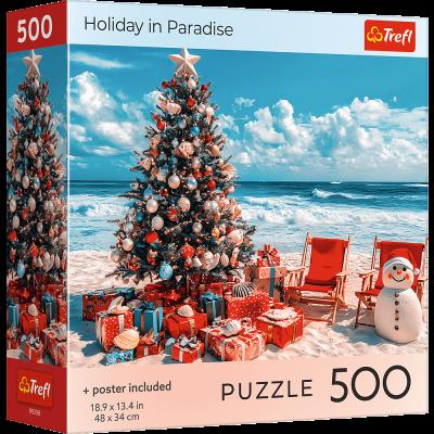 Puzzle 500  USA Collection: Holiday in Paradise. Wydawca: Trefl. SmakLiter.pl Opakowanie Puzzle 500  USA Collection: Holiday in Paradise