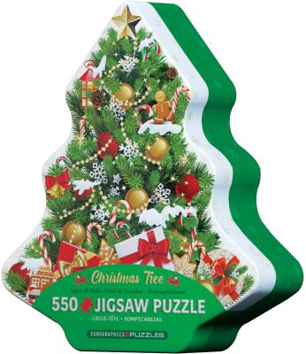 Puzzle 550 Christmas Tree Tin 8551-5663. Wydawca: Eurographics. SmakLiter.pl Opakowanie Puzzle 550 Christmas Tree Tin 8551-5663