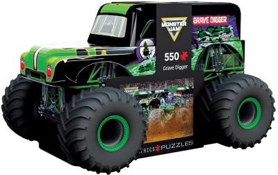 Opakowanie Puzzle 550 Monster Jam Grave Digger Tin 8551-5943
