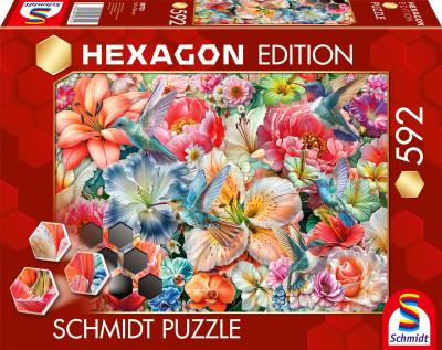 Opakowanie Puzzle 592 HEXAGON W pełnym rozkwicie 114377