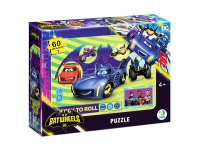 Puzzle 60 Batwheels Chcą się bawić. Wydawca: Dodo. SmakLiter.pl Opakowanie Puzzle 60 Batwheels Chcą się bawić