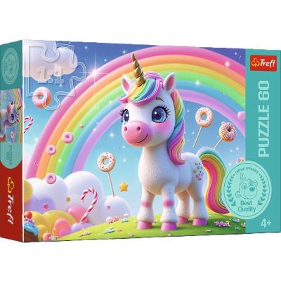 PUZZLE 60 Cukierkowy świat 17416. Wydawca: Trefl PAP. SmakLiter.pl Opakowanie PUZZLE 60 Cukierkowy świat 17416