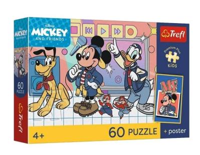 Opakowanie Puzzle 60 Disney Mysia ekipa + plakat TREFL
