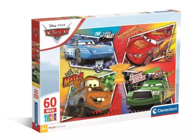 PUZZLE 60 EL MAXI SUPER KOLOR Cars. Wydawca: Clementoni. SmakLiter.pl Opakowanie PUZZLE 60 EL MAXI SUPER KOLOR Cars