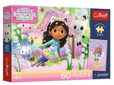 Opakowanie Puzzle 60 Koci Domek Gabi + plakat TREFL