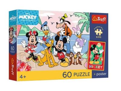Opakowanie Puzzle 60 Mickey and Friends + plakat TREFL