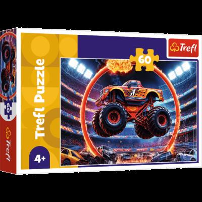 Puzzle 60 Monster truck TREFL. Wydawca: Trefl. SmakLiter.pl Opakowanie Puzzle 60 Monster truck TREFL