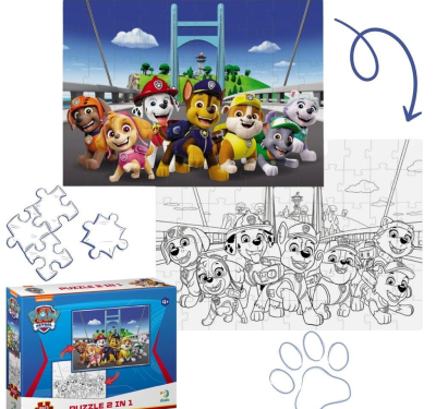 Opakowanie Puzzle 60 Paw Patrol 2 in 1