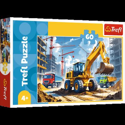 Opakowanie Puzzle 60 Traktor koparko - ładowarka TREFL