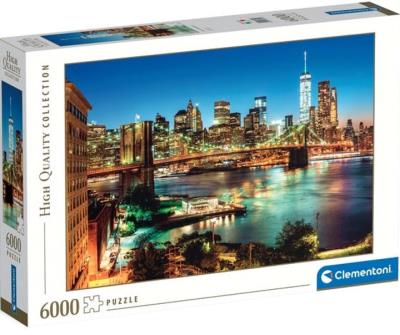 PUZZLE 6000 EL HQ Brooklyn Bridge Lights. Wydawca: Clementoni. SmakLiter.pl Opakowanie PUZZLE 6000 EL HQ Brooklyn Bridge Lights