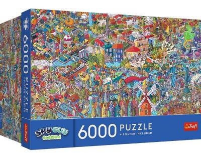 Opakowanie Puzzle 6000 Spy Guy - Seek & Find City Break TREFL