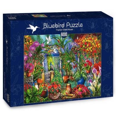 Puzzle 6000 Tropikalny domek. Wydawca: Bluebird Puzzle. SmakLiter.pl Opakowanie Puzzle 6000 Tropikalny domek
