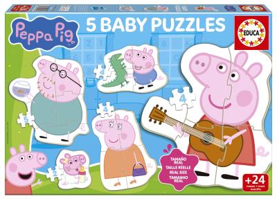 Opakowanie Puzzle Baby 2-5 elementów Świnka Peppa 113783