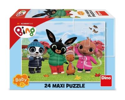 Puzzle baby 24 Królik Bing jesienną porą. Wydawca: Dino Toys. SmakLiter.pl Opakowanie Puzzle baby 24 Królik Bing jesienną porą