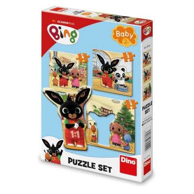 Puzzle Baby 3w1 Królik Bing 3, 4 i 5el. Wydawca: Dino Toys. SmakLiter.pl Opakowanie Puzzle Baby 3w1 Królik Bing 3, 4 i 5el