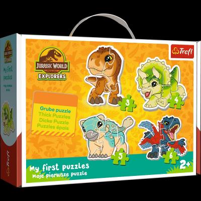 Puzzle Baby Classic - Urocze dinozaury. Wydawca: Trefl. SmakLiter.pl Opakowanie Puzzle Baby Classic - Urocze dinozaury