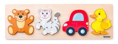 Opakowanie Puzzle Baby na desce, 4 motywy 91360