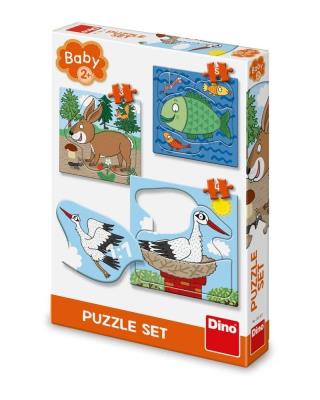 Opakowanie Puzzle Baby Zwierzęta: Gdzie żyją 3-5el