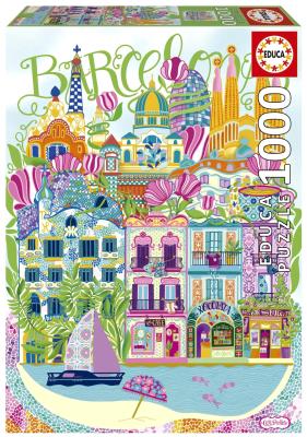 Opakowanie Puzzle Barcelona / Hiszpania Car Pintos 1000 el 114120