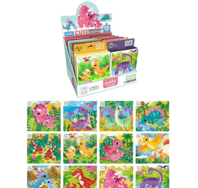 Opakowanie Puzzle dinozaury 20el MIX