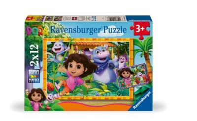 Opakowanie Puzzle dla dzieci 2D: Dora poznaje świat 2x12el