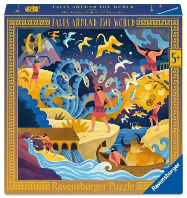 Opakowanie Puzzle dla dzieci: Dwanaście prac Herkulesa 64el