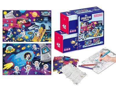 Opakowanie Puzzle do kolorowania MIX