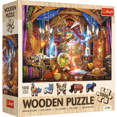 Puzzle drewniane 1000 Czarodziejska komnata TREFL. Wydawca: Trefl. SmakLiter.pl Opakowanie Puzzle drewniane 1000 Czarodziejska komnata TREFL