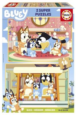 Opakowanie Puzzle drewniane 2x16 Blue