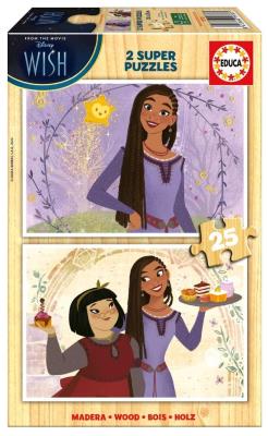 Opakowanie Puzzle drewniane 2x25 Życzenie