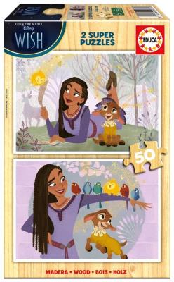 Opakowanie Puzzle drewniane 2x50 Życzenie