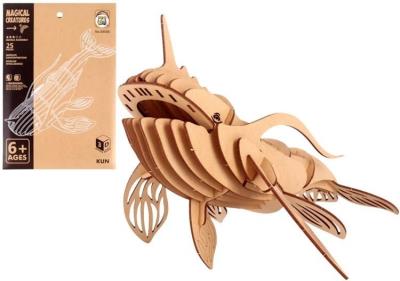 Opakowanie Puzzle drewniane 3D mityczne ryba kun