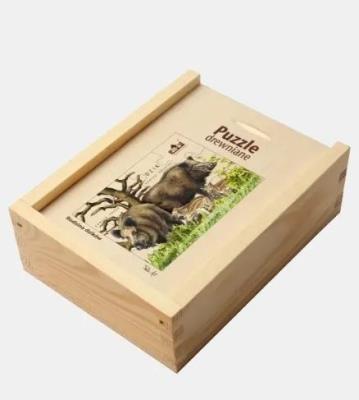 Opakowanie Puzzle drewniane Rodzina Dzików