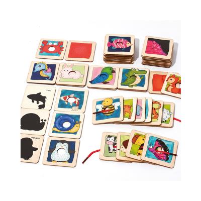 Opakowanie Puzzle Edukacyjne dopasuj kształty i cienie zwierzątka