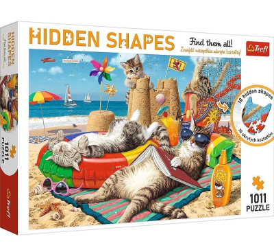 Opakowanie Puzzle Hidden Shapes Kocie wakacje 10674