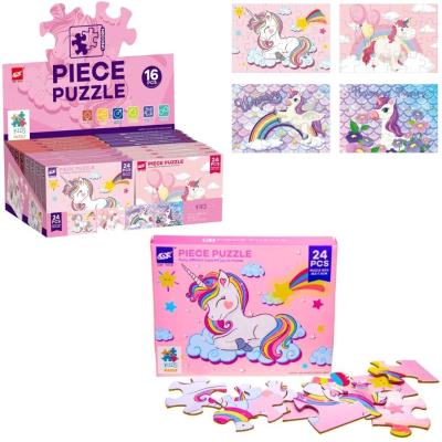 Opakowanie Puzzle jednorożec 24el MIX