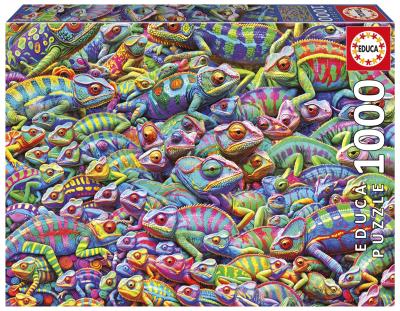 Opakowanie Puzzle Kameleonowy chaos 1000 el 114123