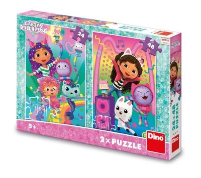 Opakowanie Puzzle Koci Domek Gabi Disco Party 2w1