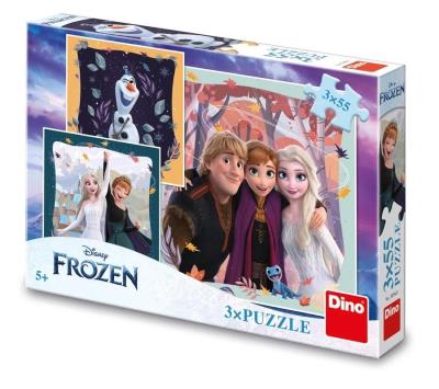 Opakowanie Puzzle Kraina Lodu Radosny Dzień 3x55el