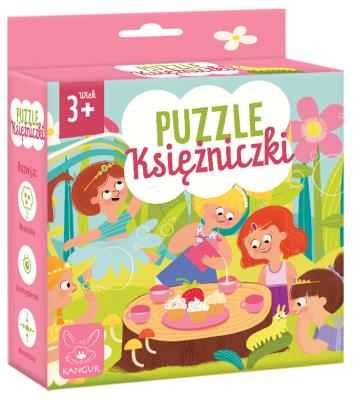 Puzzle Księżniczki 3+. Wydawca: Kangur. SmakLiter.pl Opakowanie Puzzle Księżniczki 3+