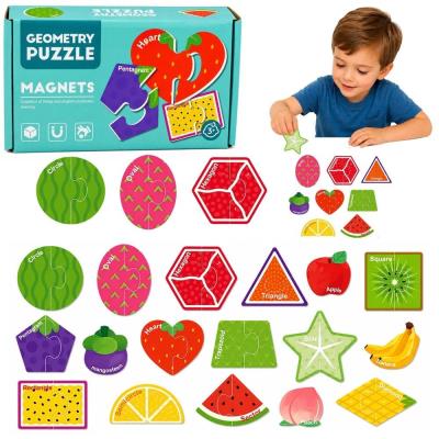 Opakowanie Puzzle magnetyczne edu Owoce 30el
