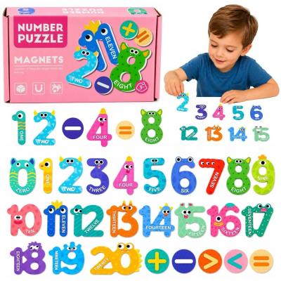 Opakowanie Puzzle magnetyczne edukacyjne Działania i liczby