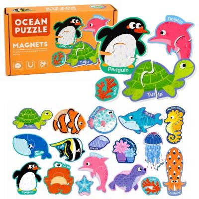 Opakowanie Puzzle magnetyczne Zwierzęta morskie 30el
