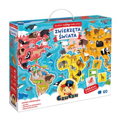 Opakowanie Puzzle małego odkrywcy Zwierzęta Świata CzuCzu