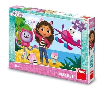Opakowanie Puzzle maxi XL Koci Domek Gabi Podróżnicy 100el
