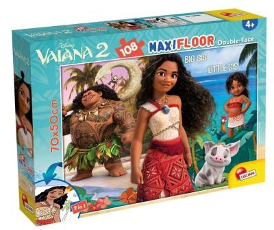 Puzzle Maxifloor 108 Vaiana 2. Wydawca: Lisciani. SmakLiter.pl Opakowanie Puzzle Maxifloor 108 Vaiana 2