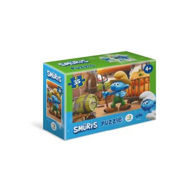Opakowanie Puzzle mini 35 Smerfy Farmer z dyniami