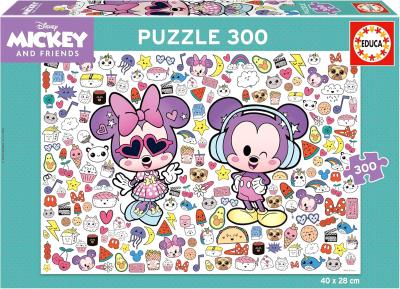 Opakowanie Puzzle Myszka Miki & Minnie 300 el 114078