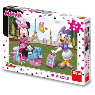 Opakowanie Puzzle Myszka Minnie w Paryżu 24el