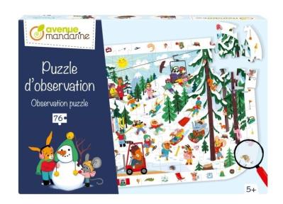 Opakowanie Puzzle obserwacyjne - Góry zimą